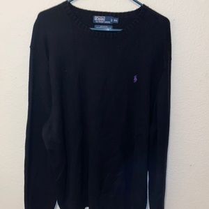 Polo by Ralph Lauren sweater with purple polo sign